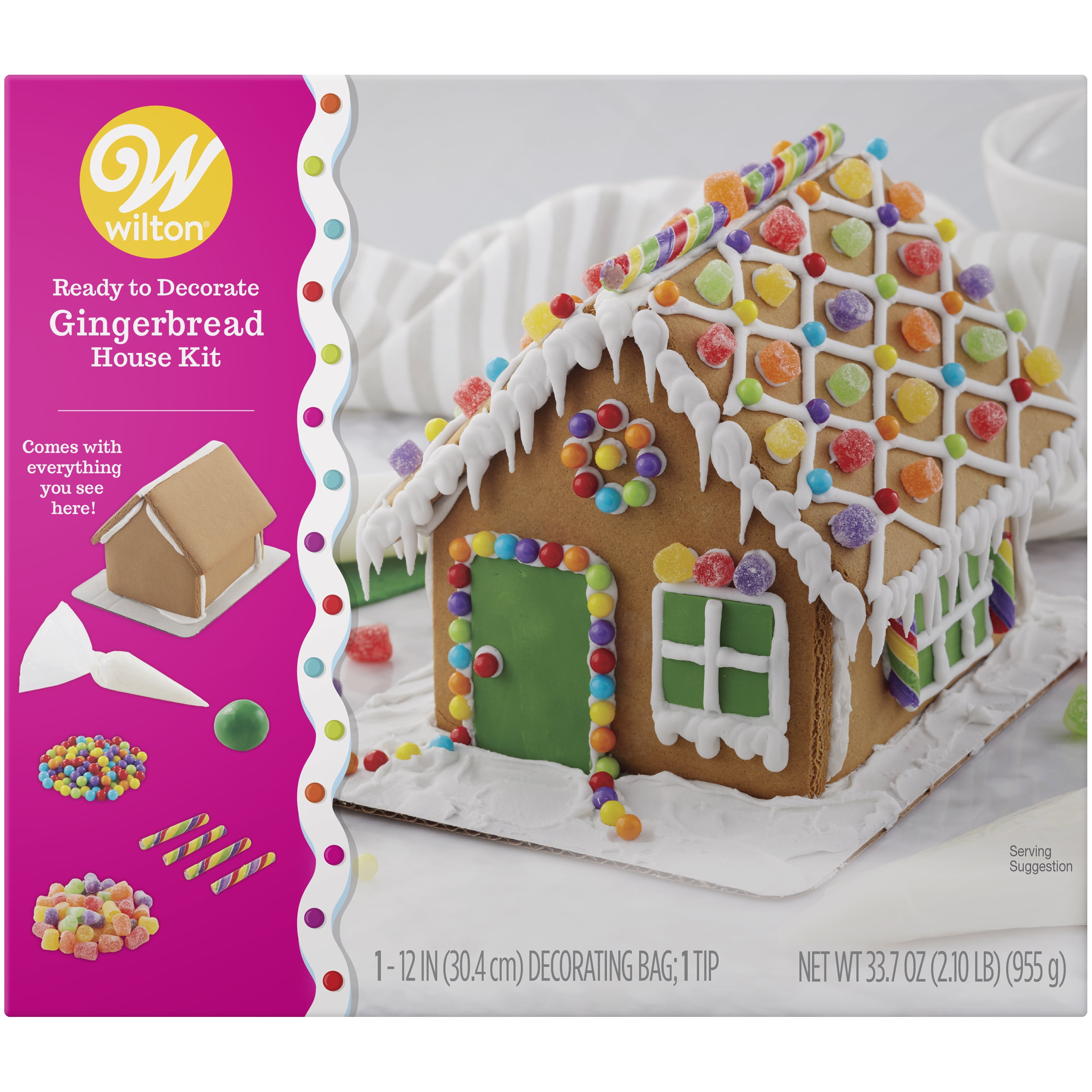 Wilton ReadytoDecorate Christmas Gingerbread Bright House Kit