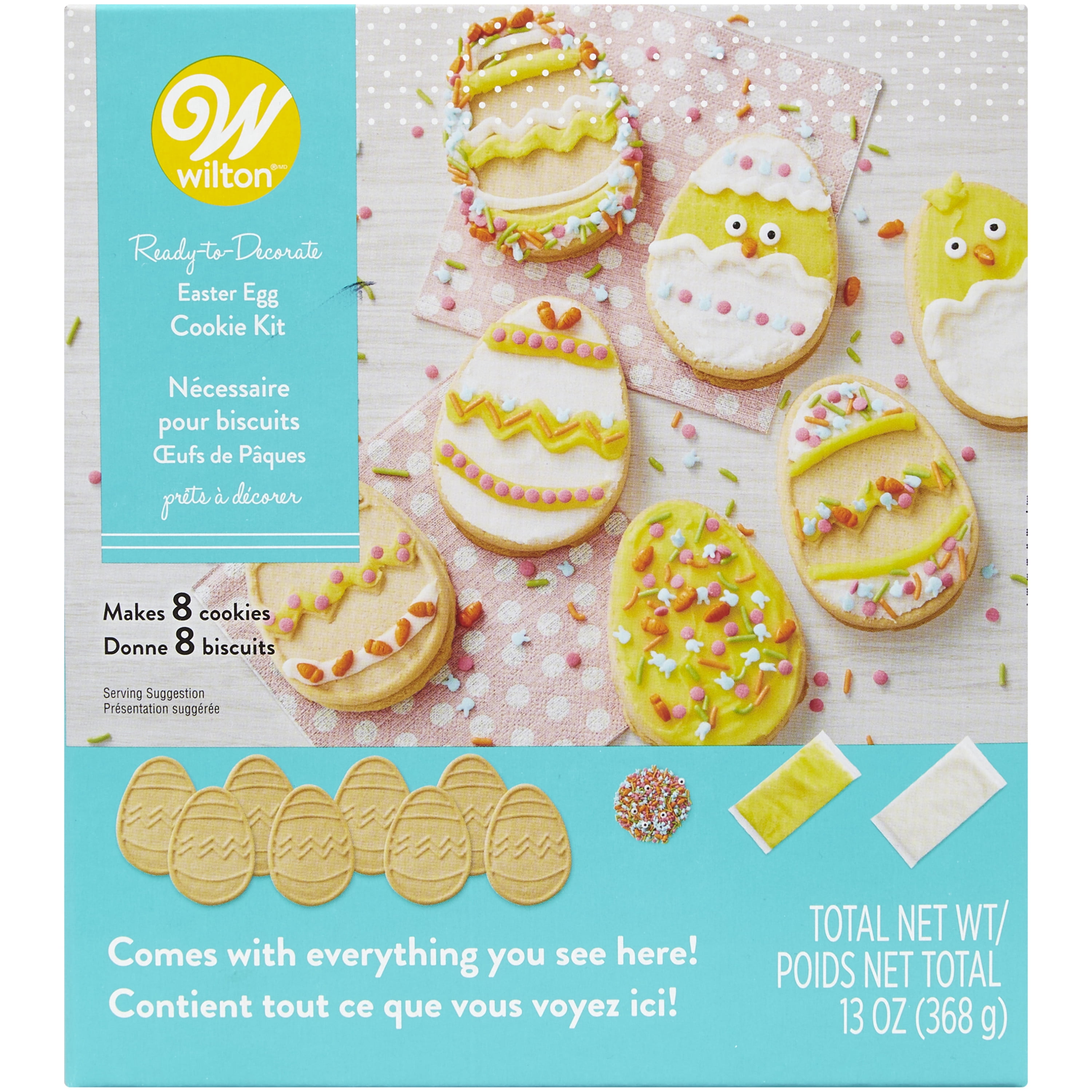 Wilton Ready to Decorate Easter Cookie Decorating Kit