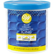 Wilton Ready-to-Use Medium Consistency Blue Buttercream Frosting, 16 oz. Tub
