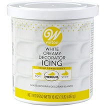 Wilton Ready-to-Use Medium Consistency White Buttercream Frosting, 16 oz. Tub