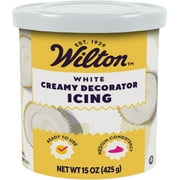 Wilton Ready-to-Use Medium Consistency White Buttercream Frosting, 15 oz. Tub