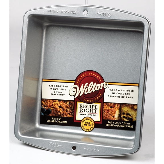 Wilton Square Cake Pan 8" X 8" Non Stick Steel