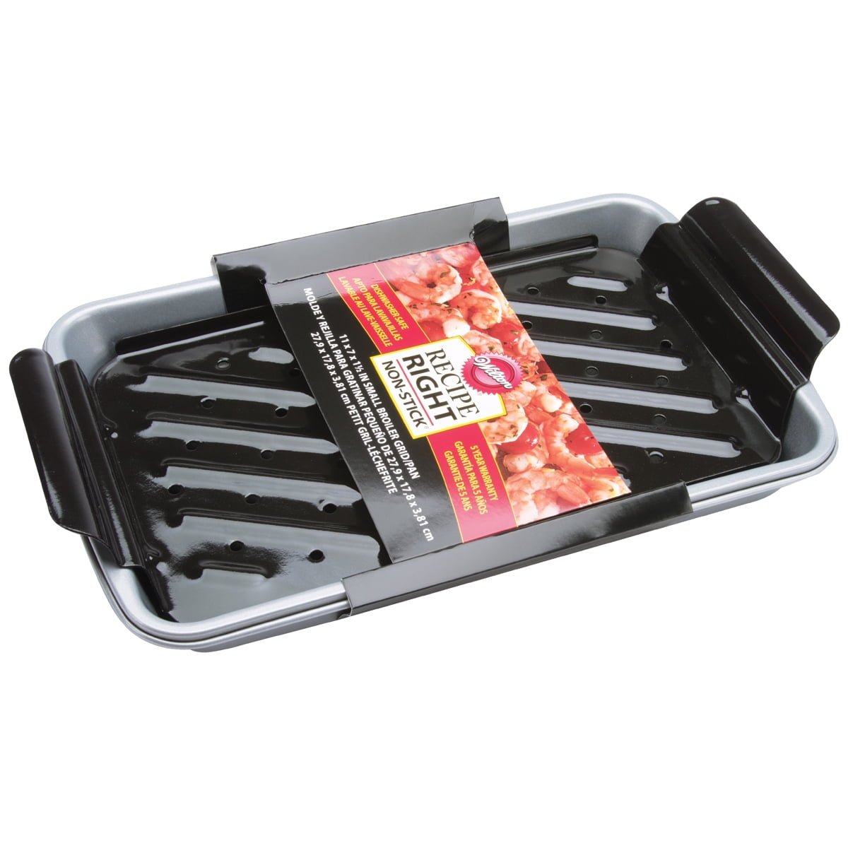 "Wilton Heavy Duty Oven Baking Broiler Pan, 7""X11"", NonStick, Metal