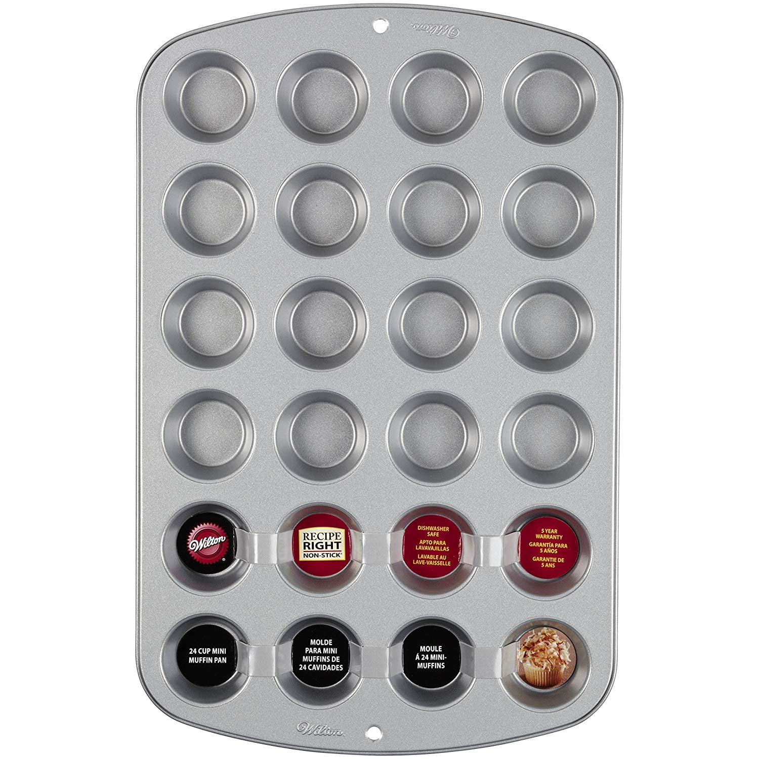Non-Stick 24-Cup Mini Round Muffin Pan
