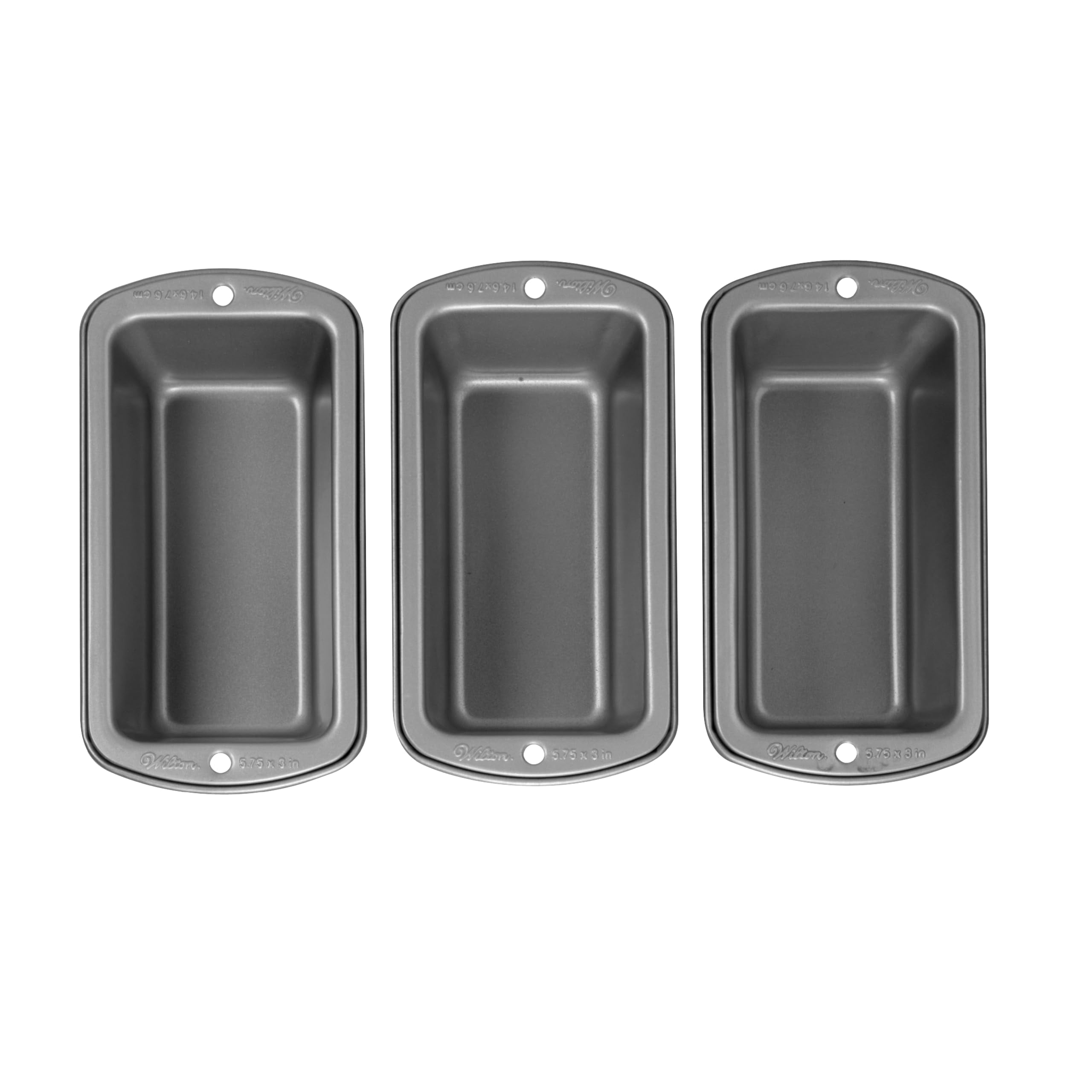 Wilton Non-Stick Mini Steel Loaf Pan Set, 3-Piece