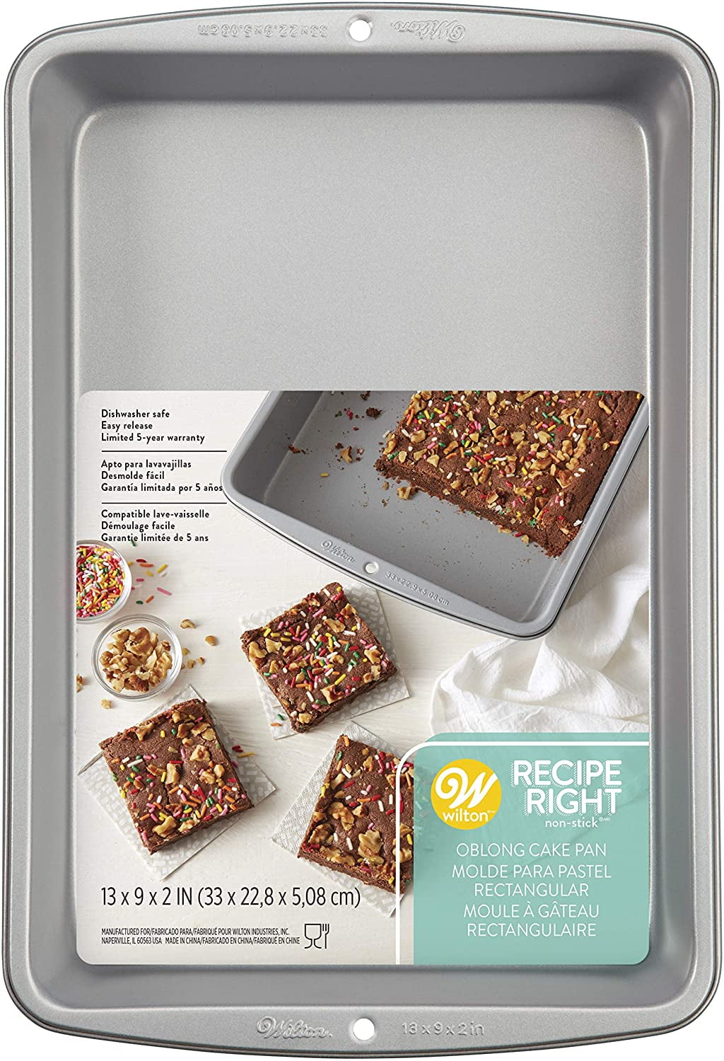 Recipe Right 13 x 9-Inch Covered Non-Stick Cake Pan