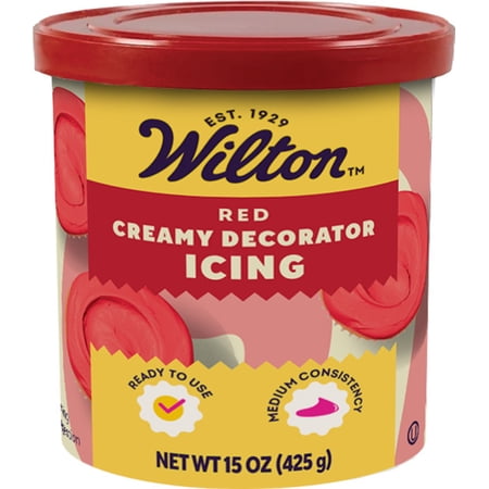 Wilton Red Vanilla-Flavored Buttercream Icing 15 oz. Tub