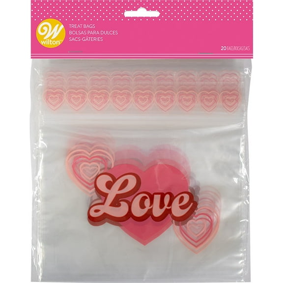 Wilton Resealable Treat Bags 20/Pkg-Love