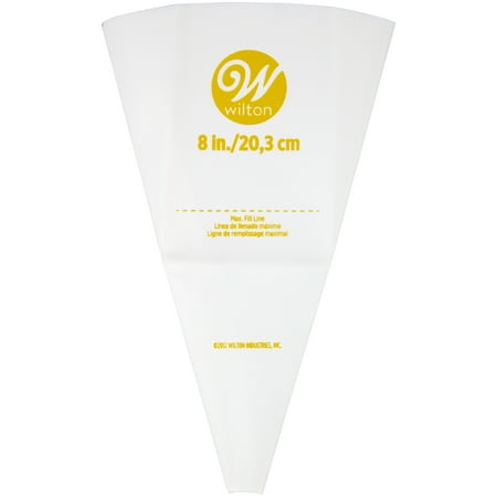 Wilton Reusable Featherweight Decorating Piping Bag, Plastic, 8-in.