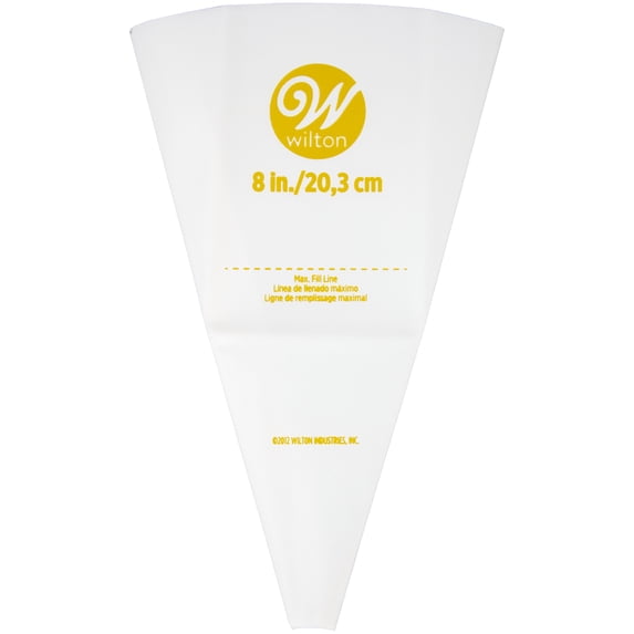 Wilton Reusable Featherweight Decorating Piping Bag, Plastic, 8-in.