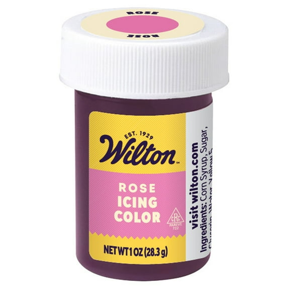 Wilton Rose Food Coloring Edible Gel for Baking & Cake Decorating No Taste 1 oz.
