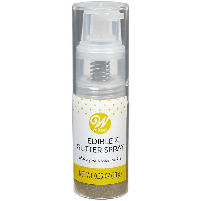 Wilton Rose Gold Edible Glitter Spray, 0.35 oz.
