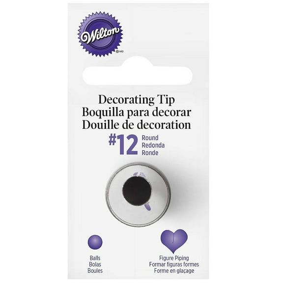 Wilton Round Decorating Piping Tip #12 - 2 Tips (418122)