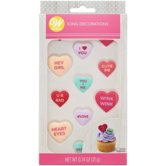 Wilton Royal Icing Decorations-Candy Hearts