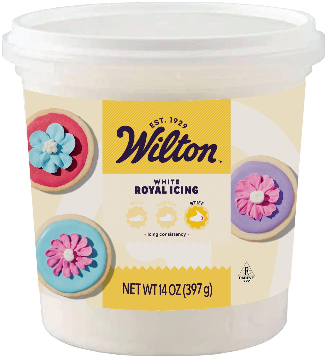 Wilton White Royal Icing Stiff Consistency Ready-To-Use 14oz