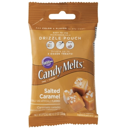 (6 Pack) Wilton Salted Caramel Candy MeltsÃÂ® Drizzle Pouch, 2 oz.