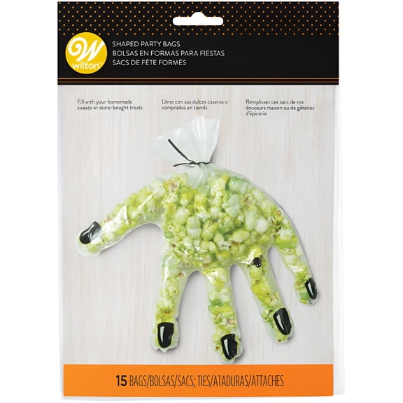 Wilton Shaped Bags 7.5"X10" 15/Pkg-Clear Hand