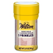 Wilton Rose Gold Sanding Sugar Edible Sprinkles 3.17 oz. Bottle