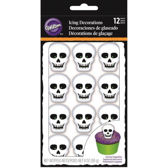 Wilton Skeleton Royal Icing Decorations 12 Count