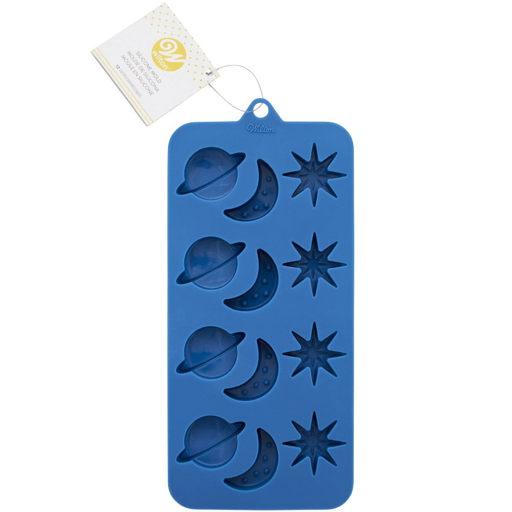 Wilton Planet, Moon and Star Silicone Candy Mold, 12-Cavity — Cake and  Candy Supply