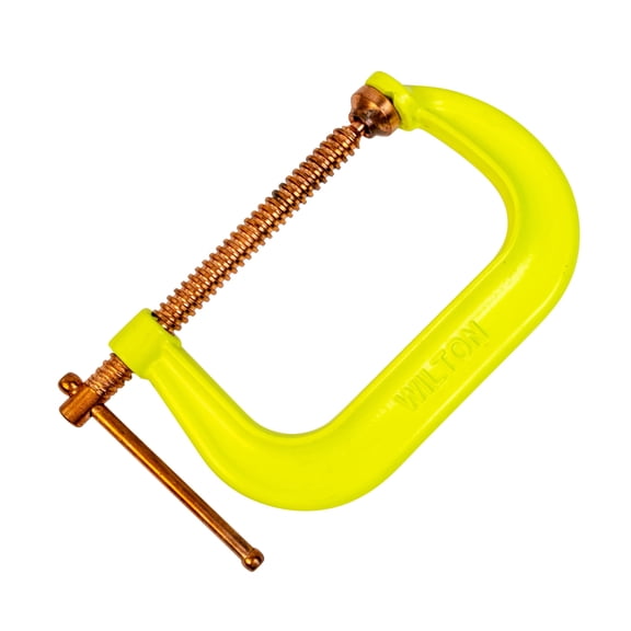 Wilton Spark-Duty Hi-Vis C-Clamp, 6" Opening, 4" Throat, 6600 Lbs. Clamping Force (Model 406CS) CA2