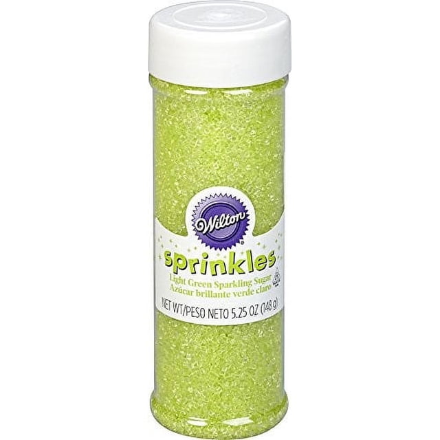 India Tree Green Sparkling Sugar – 3.4 Lb Jar For Decorating Cakes, Cookies & Desserts 1 thumbnail image