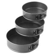 Wilton Premium Non-Stick Springform Pan Set 3-Piece (8,9, 10-Inch) Ideal for Cheesecakes & Deep-Dish Pizza
