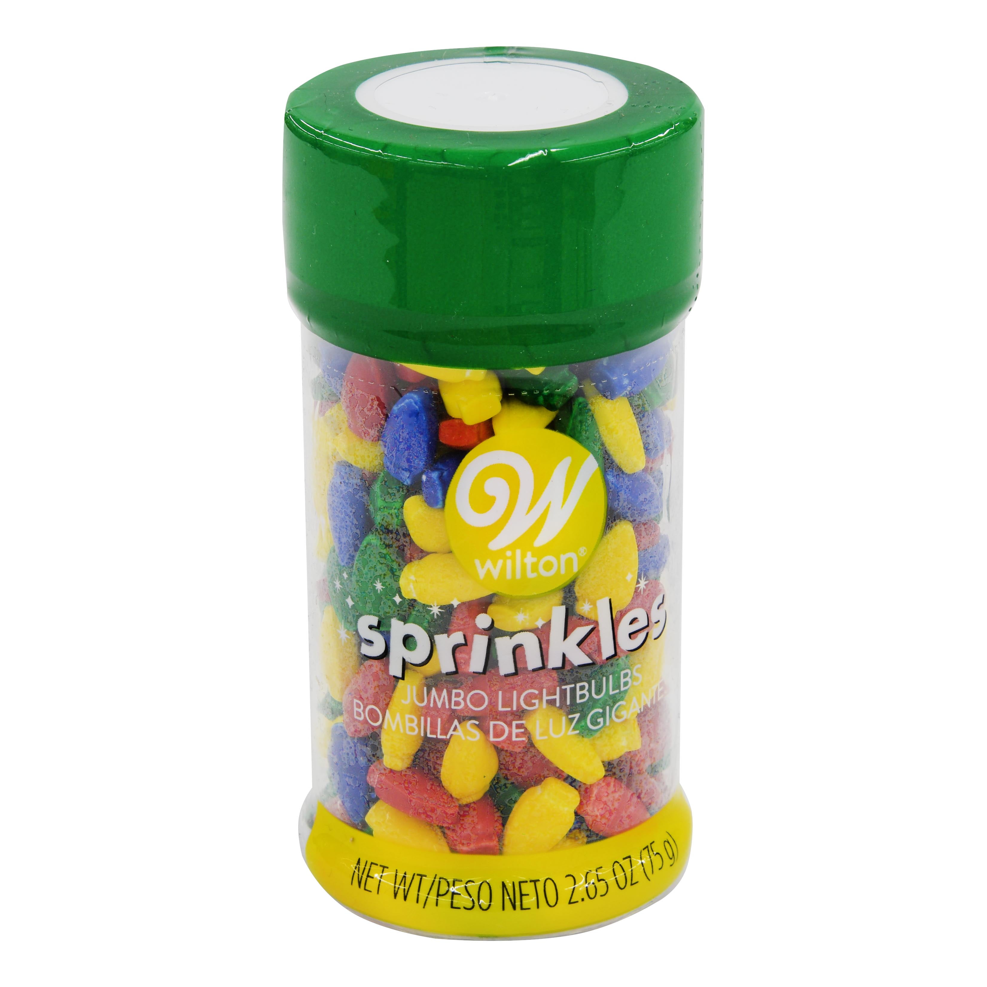 Wilton Sprinkle Jumbo Christmas Light Bulb 2.65 ounce Baking Sprinkles
