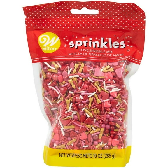 Wilton Sprinkles 10oz Shaped Sprinkles Mix Love
