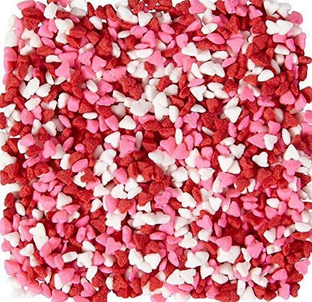 Wilton Sprinkles Mix 3.66oz-Red, Pink & White Micro Hearts
