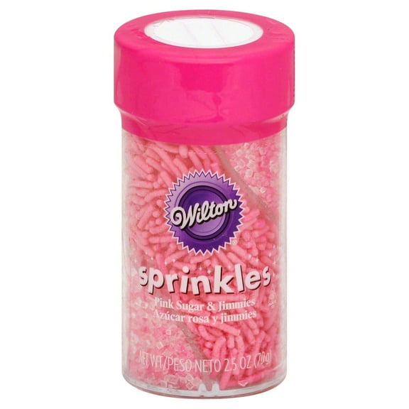 Wilton Sprinkles Twisted Pink Sugar & Jimmies 2.46 Oz