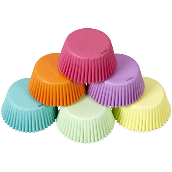 Wilton Standard Solid-Colored Pastel Spring Cupcake Liners, 150-Count