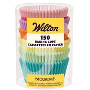 Wilton Standard Solid-Colored Pastel Spring Cupcake Liners, 150-Count
