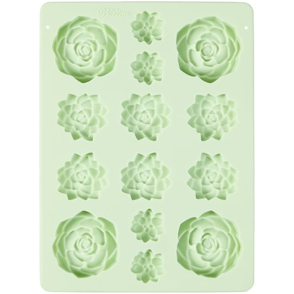 Wilton Succulents Silicone Candy Mold, 14-Cavity