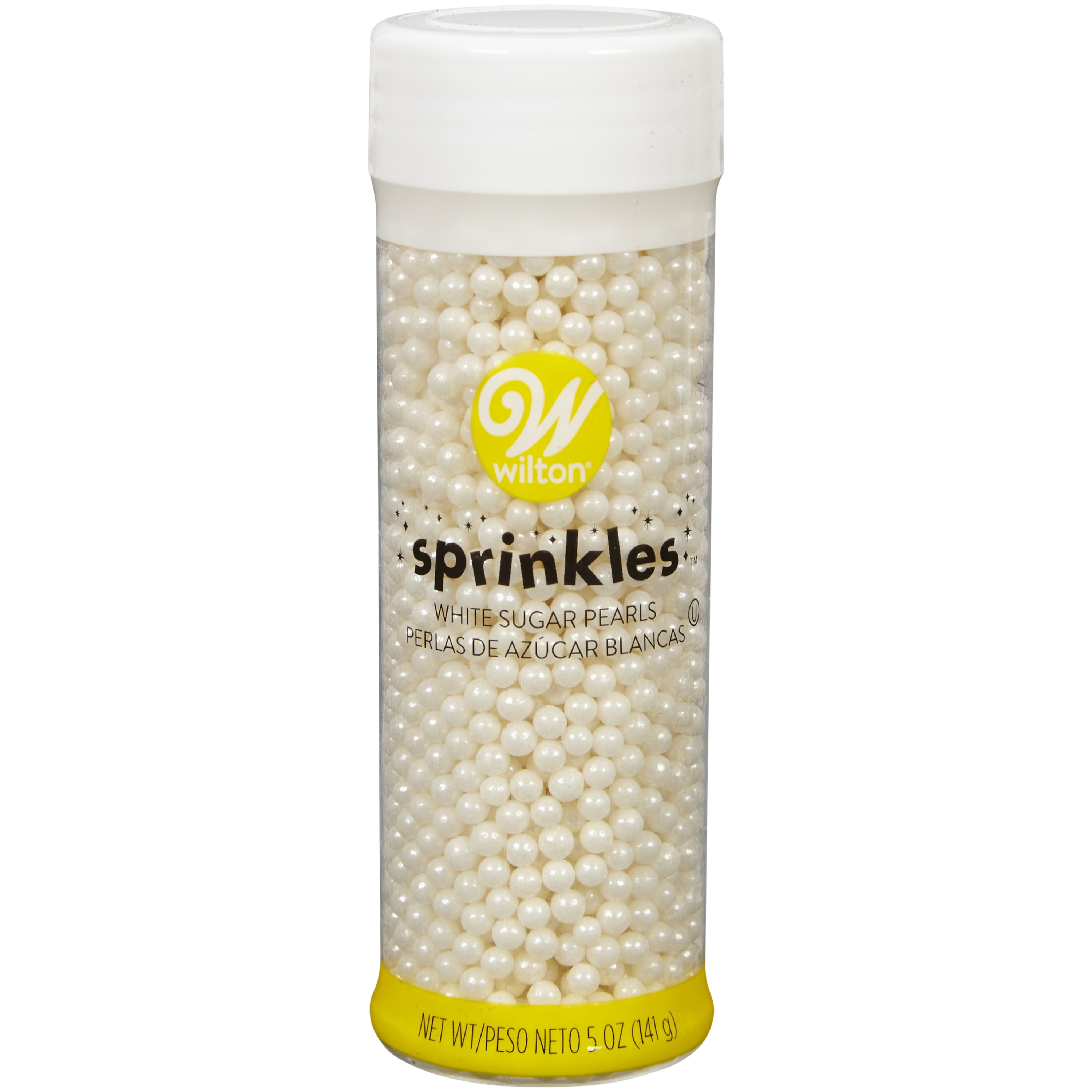 O'Creme Ivory Edible Sugar Pearls Cake Decorating Supplies for Bakers:  Cookie, Cupcake & Icing Toppings, Beads Sprinkles For Baking, Kosher  Certified, Candy Sugar Ball Accents 4mm, 16 Oz 