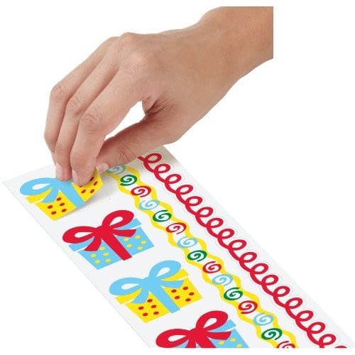 Wilton Sugar Sheet Stickers, Presents with Borders