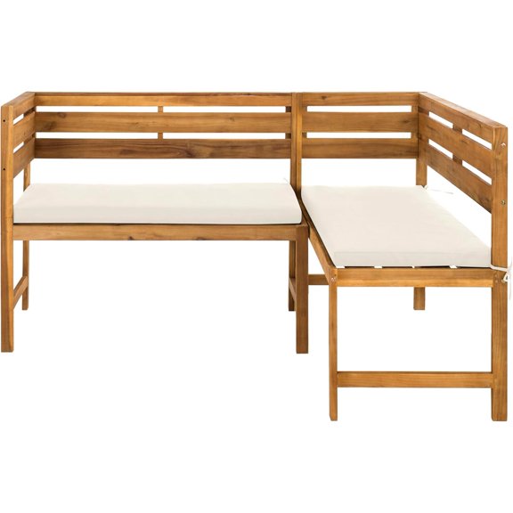 Wilton Teak and Navy Balcony Corner Lounge Outdoor Set