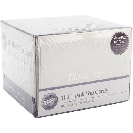 Wilton Thank You Karten Mit Baby-Füßchen – 20 Karten + Umschläge, 8,9x12,7 Cm, Für Danke-Karten & Basteln