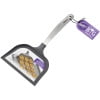 Gray Extra-Wide Plastic Turner with Stainless Steel Handle