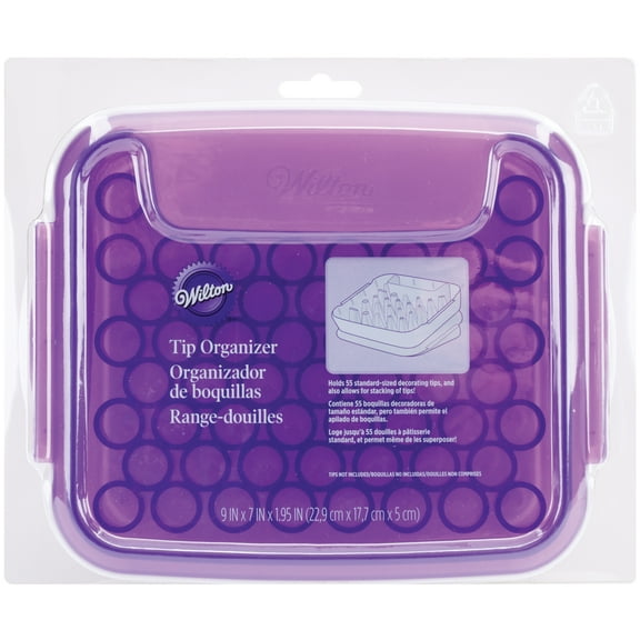 Wilton Tip Organizer, White/Purple, 1 Ct