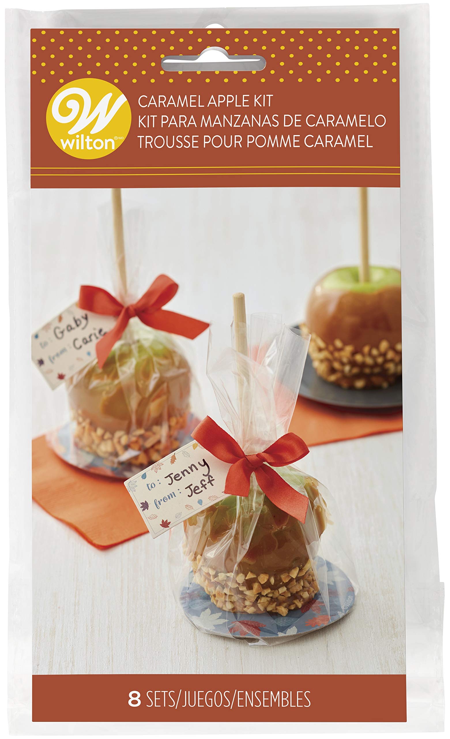 Wilton Treat Bag 8/PKG YPF5 CRML, Caramel Apple