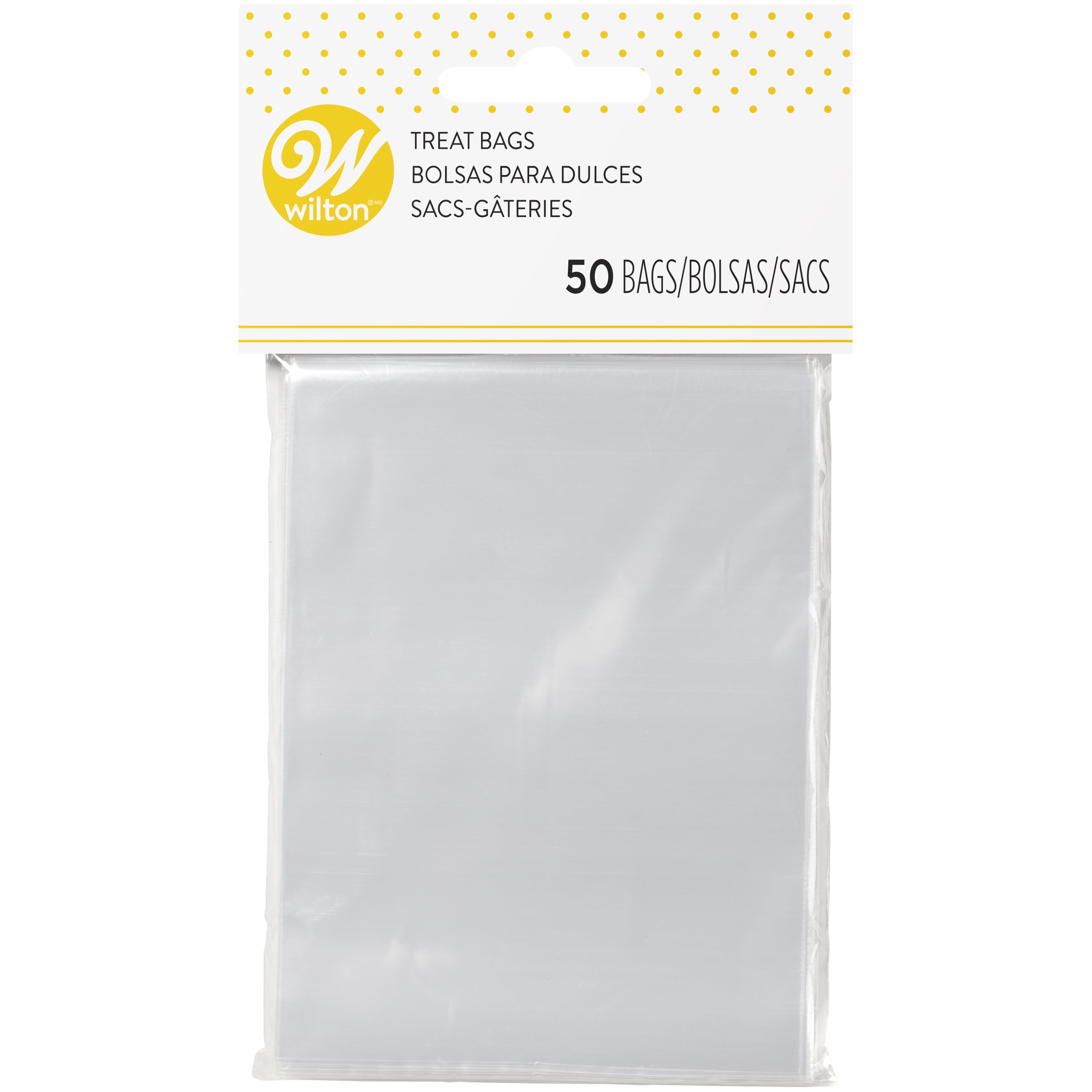Wilton Treat Bags, Clear - 50 count