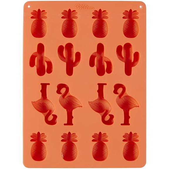 Wilton Tropical Silicone Candy Mold, 16-Cavity