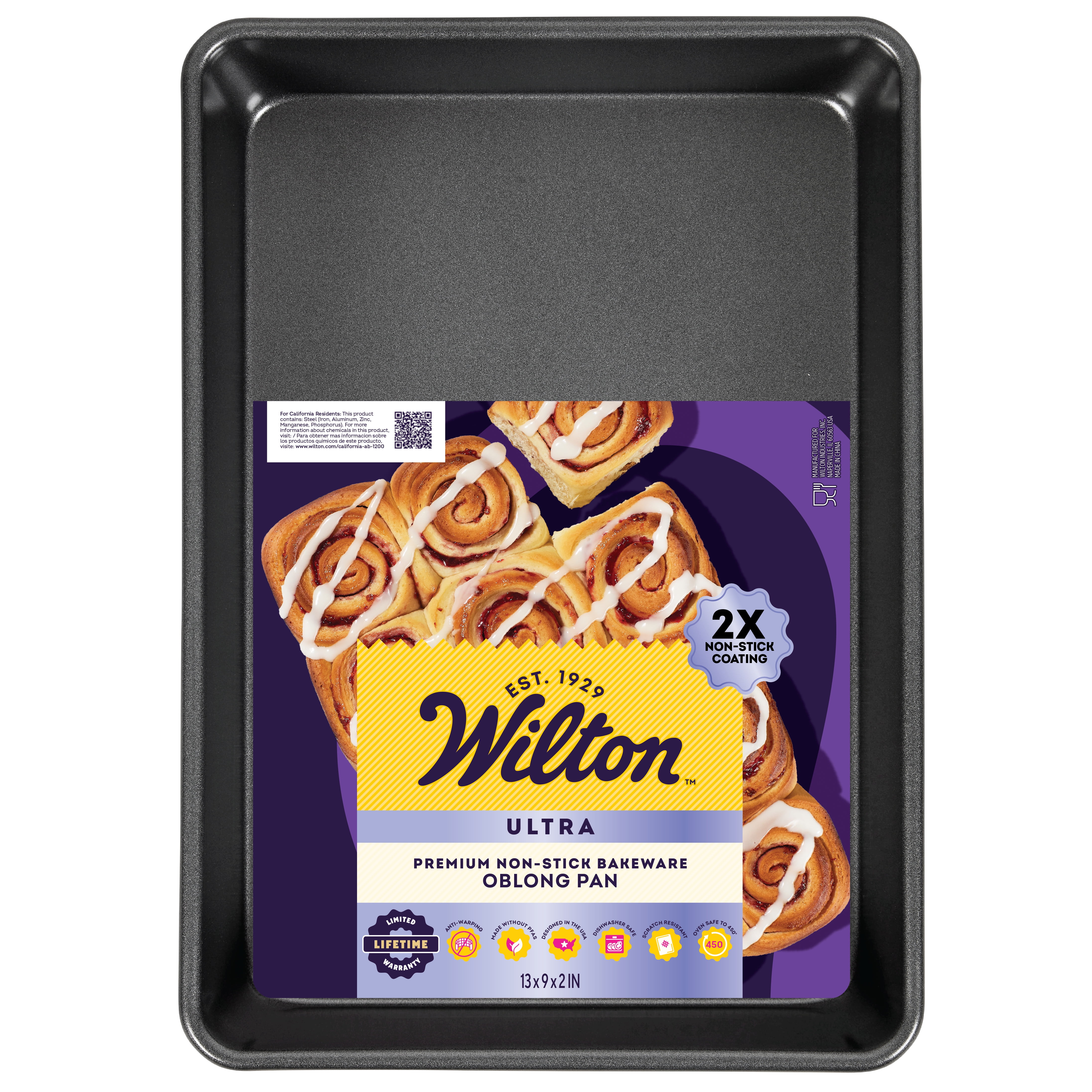 Wilton Ultra Non-Stick 13x9 Inch Rectangular Baking Pan for Cakes