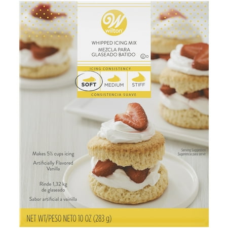 Wilton Vanilla-Flavored Whipped Icing Mix for Baking and Decorating, White, 9.9 oz.