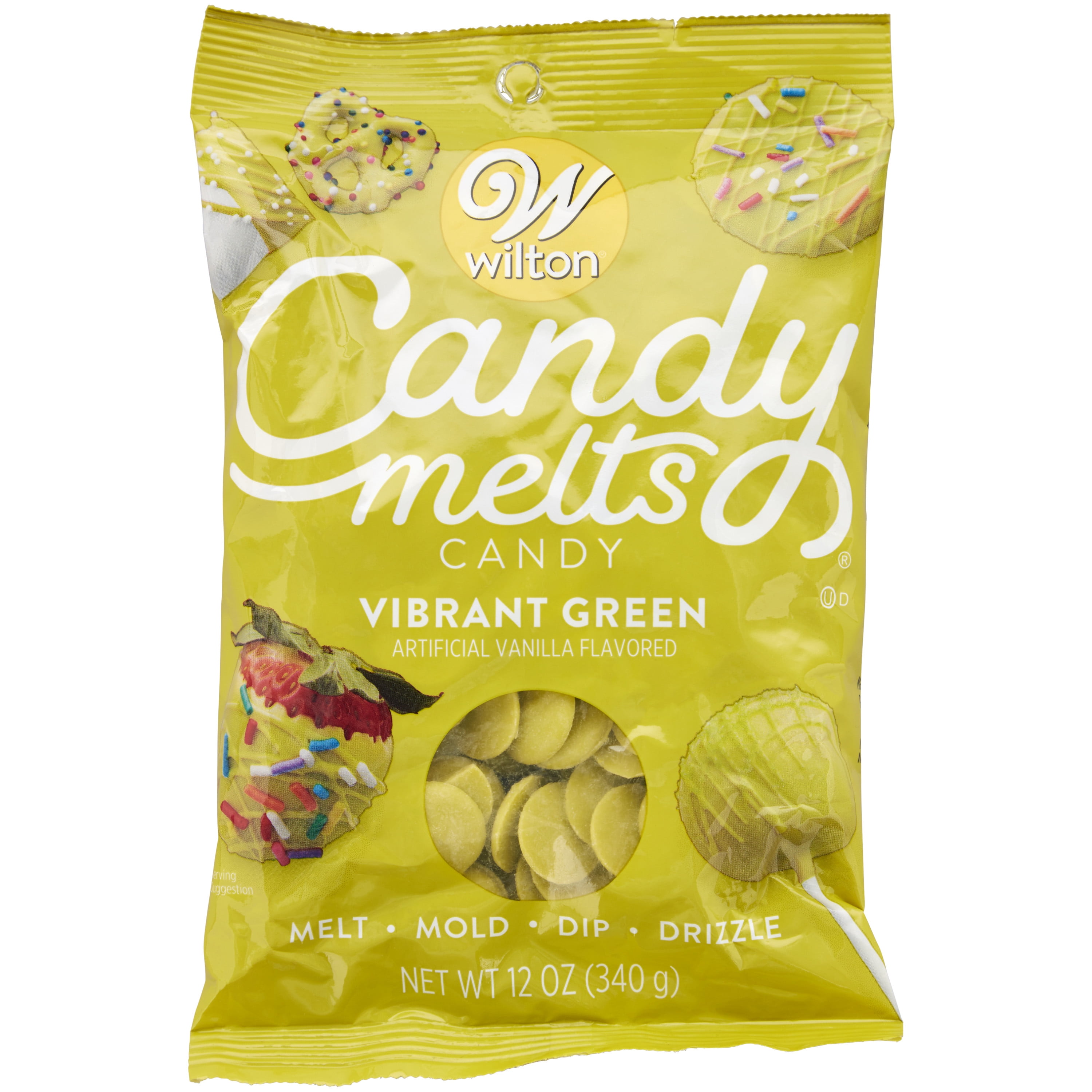 Wilton Vibrant Green Candy Melts Candy, 12 oz. 