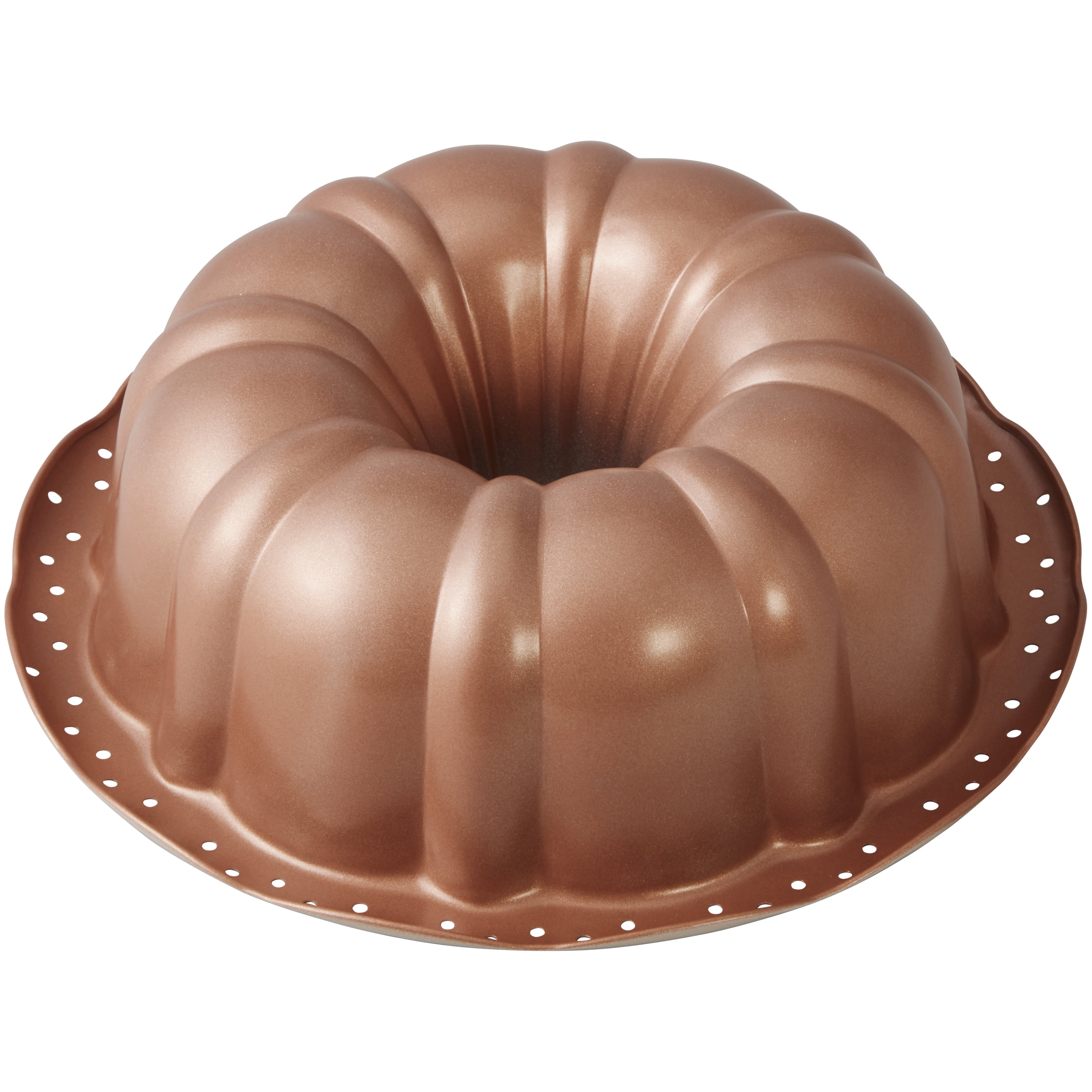 Copper Ceramic 10 Bundt Pan - Fluted Cake Pan - Miles Kimball