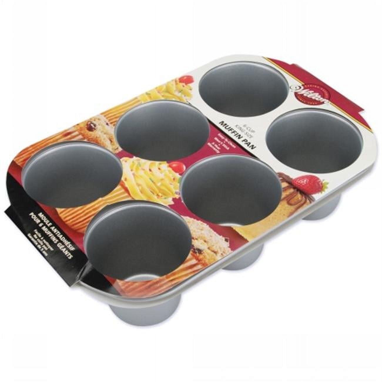 Wilton Air Bake Muffin Pan 6 Cupcake Aluminum Double-Wall Baking 2 Pans  Airbake
