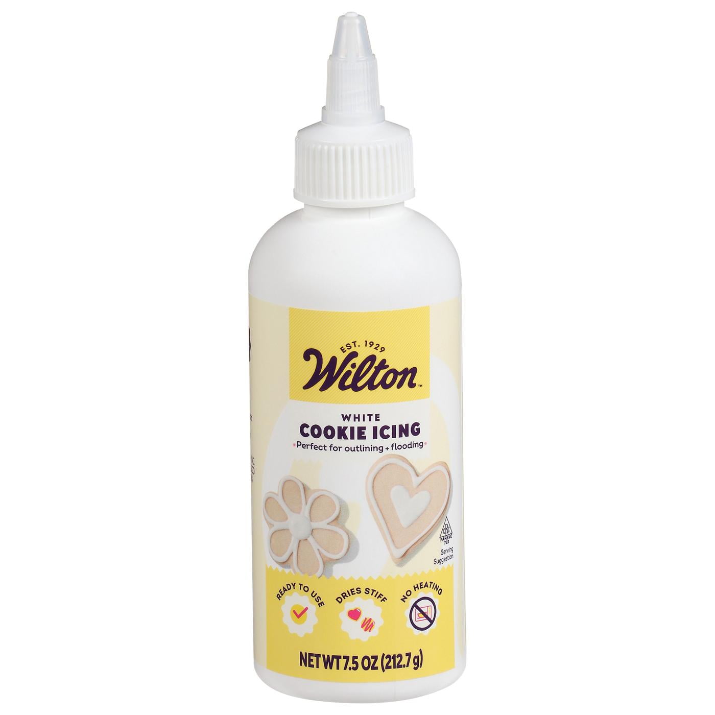 Wilton White Cookie Icing 7.5 oz (Pack of 2)