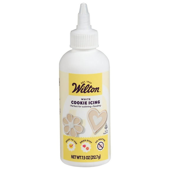 Wilton White Cookie Icing 7.5 oz (Pack of 2)